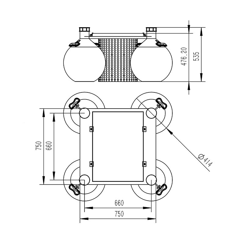 Water Quality Buoy Product Dimensions