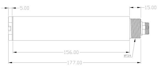 Water quality suspension sensor dimensions