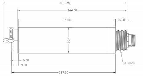 Chlorophyll Sensor Dimensions