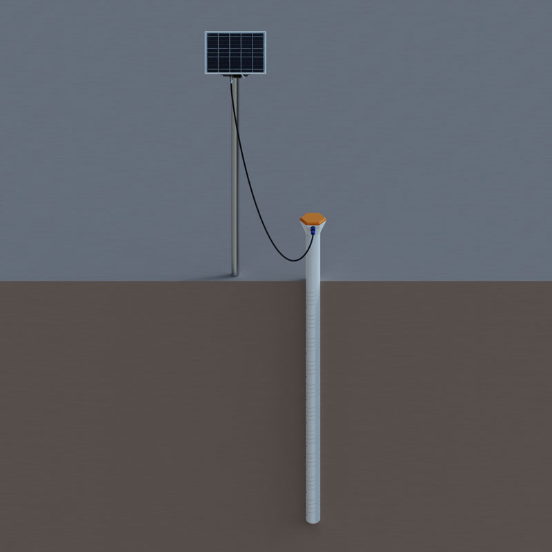 Automatic soil moisture monitor structure diagram