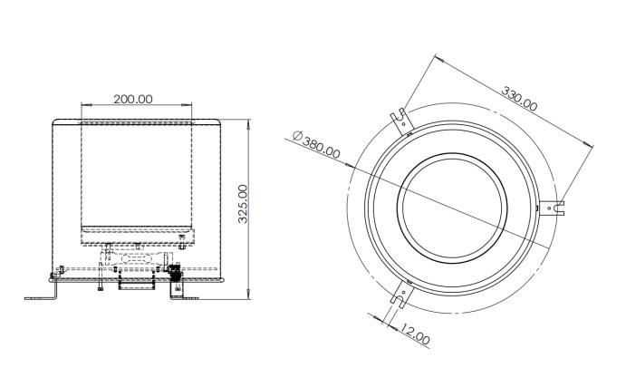 Evaporation Sensor Product Dimensions