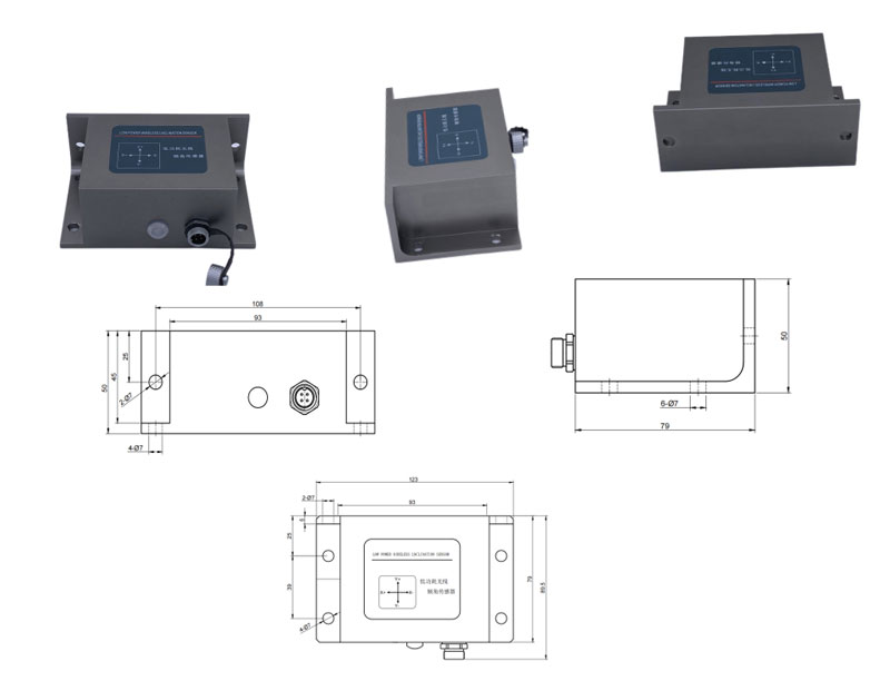 Wireless IOT Inclinometer Dimensions