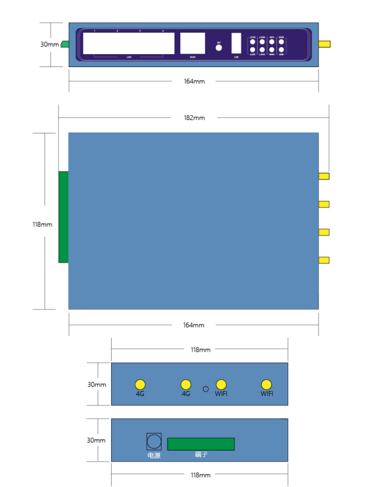 Video telemetry terminal installation and fixation