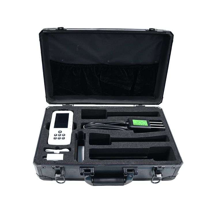 Soil moisture, temperature and salinity Meter